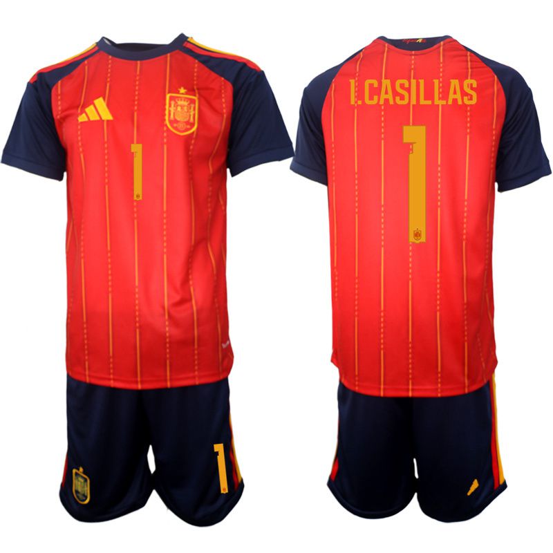 Men 2026 World Cup National Team Spain home red #1 Soccer Jersey 01->spain jersey->Soccer Country Jersey